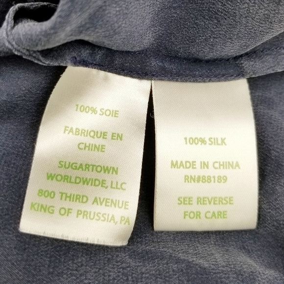 Lilly Pulitzer Blue Silk Cold Shoulder Dress XS - Picture 5 of 8